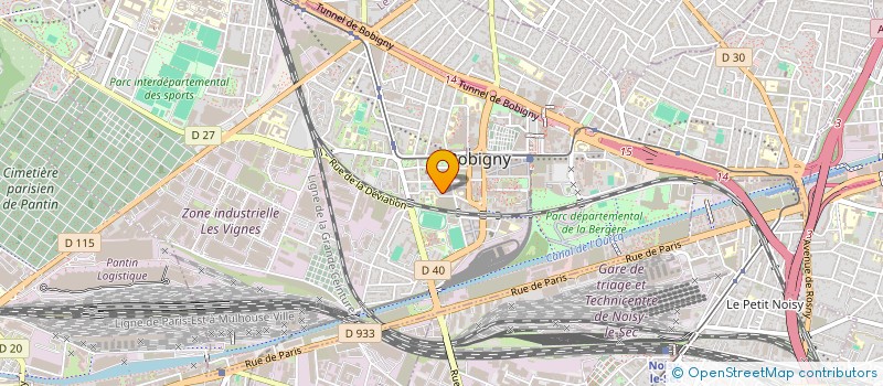 localisation de l'entreprise MONSIEUR FREDERIC DE PINHO  BOBIGNY