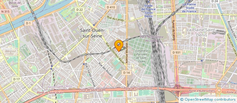 localisation de l'entreprise MONSIEUR FREDERIC DE VILLEPREUX à SAINT-OUEN-SUR-SEINE