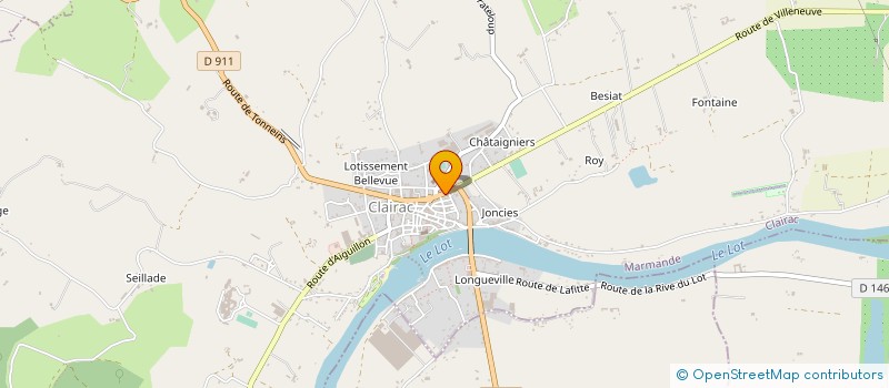 localisation de l'entreprise MONSIEUR FREDERIC DE VINCENZ à CLAIRAC