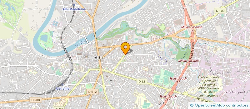 localisation de l'entreprise MONSIEUR FREDERIC DECAMP  ALBI