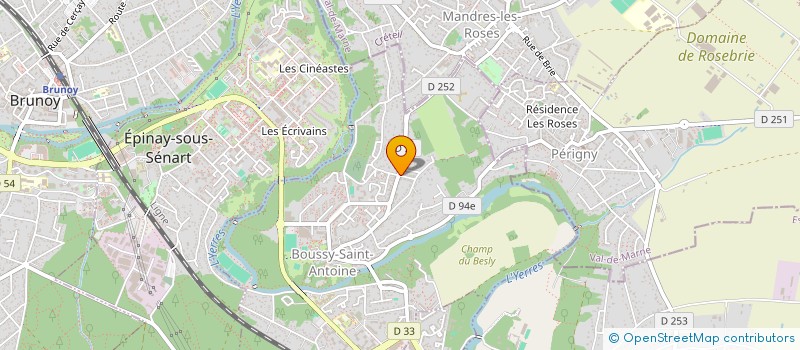 localisation de l'entreprise MONSIEUR FREDERIC DECHARTRES  BOUSSY-SAINT-ANTOINE