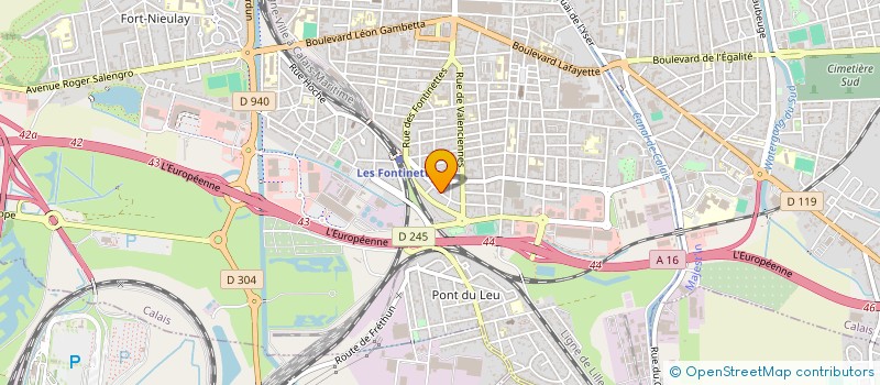 localisation de l'entreprise MONSIEUR FREDERIC DECOSTER  CALAIS