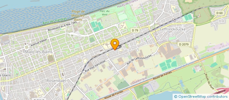 localisation de l'entreprise MONSIEUR FREDERIC DECROOCQ à DUNKERQUE