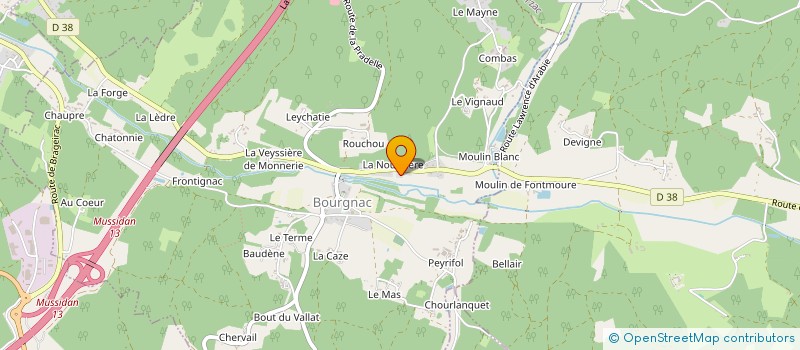 localisation de l'entreprise MONSIEUR FREDERIC DECROUY à BOURGNAC