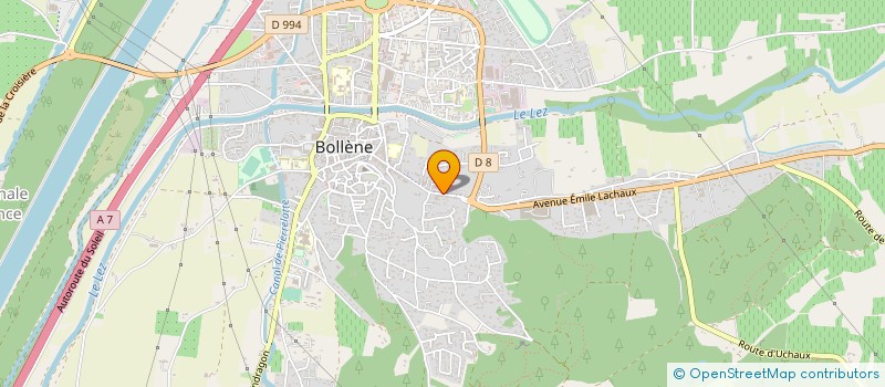localisation de l'entreprise MONSIEUR FREDERIC DEFONTAINE à BOLLENE