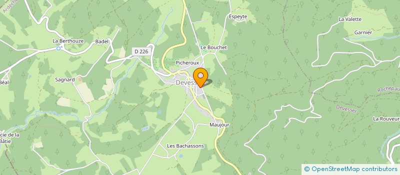 localisation de l'entreprise MONSIEUR FREDERIC DEGACHE  DEVESSET