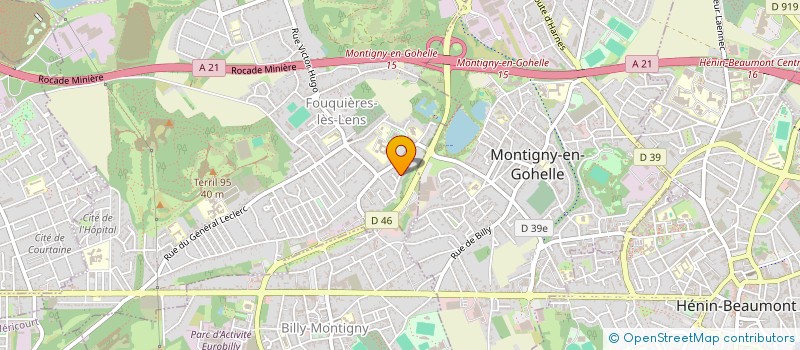 localisation de l'entreprise MONSIEUR FREDERIC DEHAINE  FOUQUIERES-LES-LENS