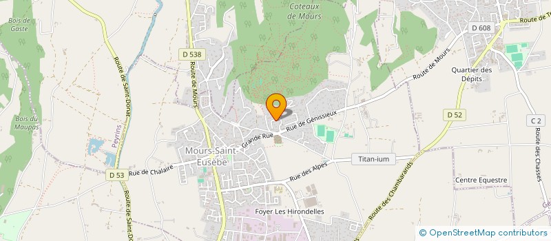 localisation de l'entreprise MONSIEUR FREDERIC DEL MORAL à MOURS-SAINT-EUSEBE