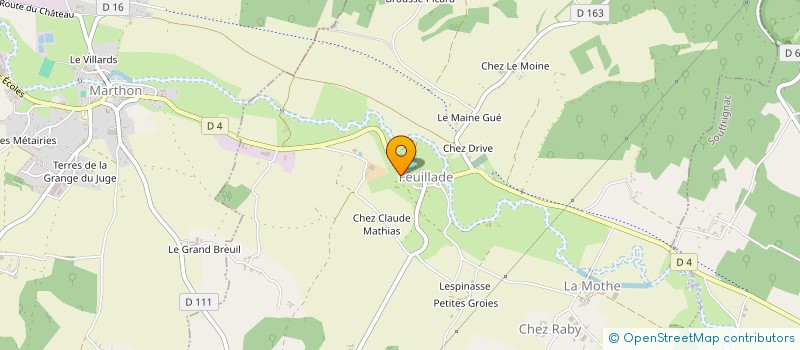 localisation de l'entreprise MONSIEUR FREDERIC DELAGE  SAINT-GERMAIN-DE-MONTBRON