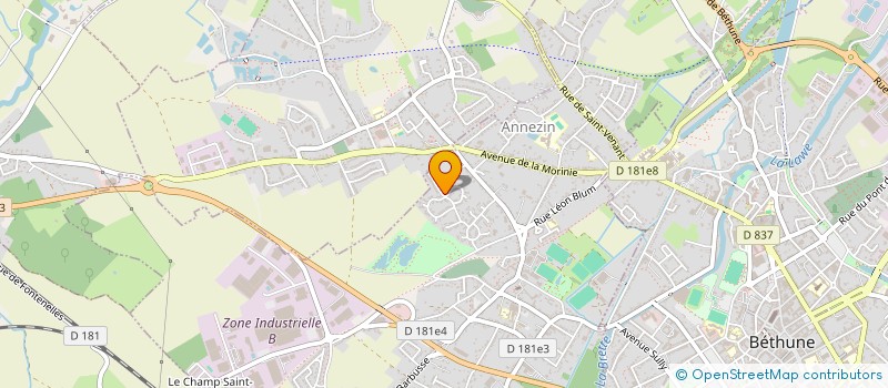 localisation de l'entreprise MONSIEUR FREDERIC DELAIRE  ANNEZIN