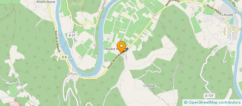 localisation de l'entreprise MONSIEUR FREDERIC DELAMARE  ALBAS