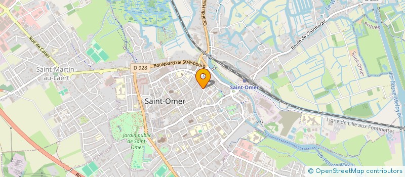 localisation de l'entreprise MONSIEUR FREDERIC DELAPLACE  SAINT-OMER