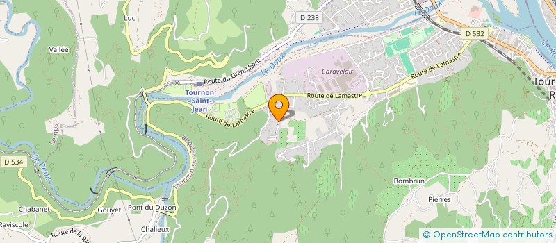 localisation de l'entreprise MONSIEUR FREDERIC DELARCHE à TOURNON-SUR-RHONE