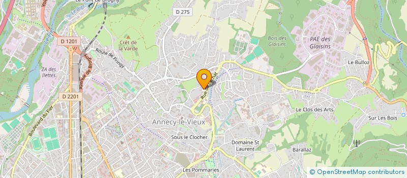 localisation de l'entreprise MONSIEUR FREDERIC DELATTRE à ANNECY