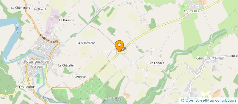 localisation de l'entreprise MONSIEUR FREDERIC DELAUNAY à GIEL-COURTEILLES