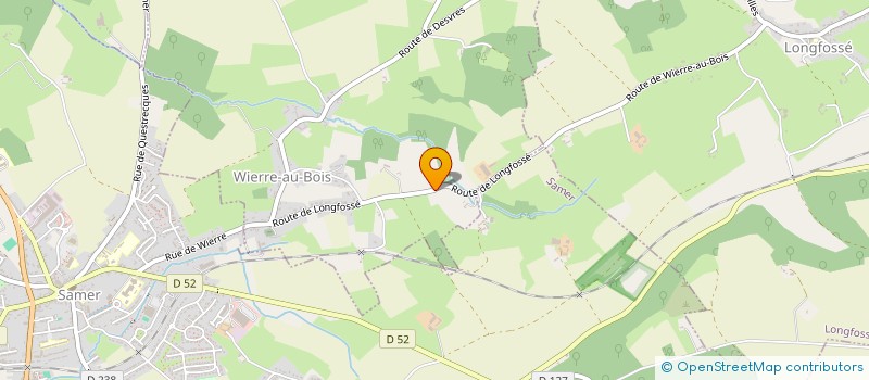 localisation de l'entreprise MONSIEUR FREDERIC DELAVAL  WIERRE-AU-BOIS