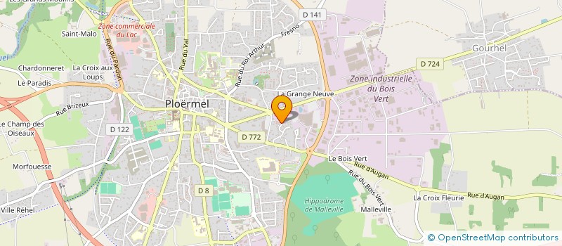 localisation de l'entreprise MONSIEUR FREDERIC DELAVEAU  PLOERMEL