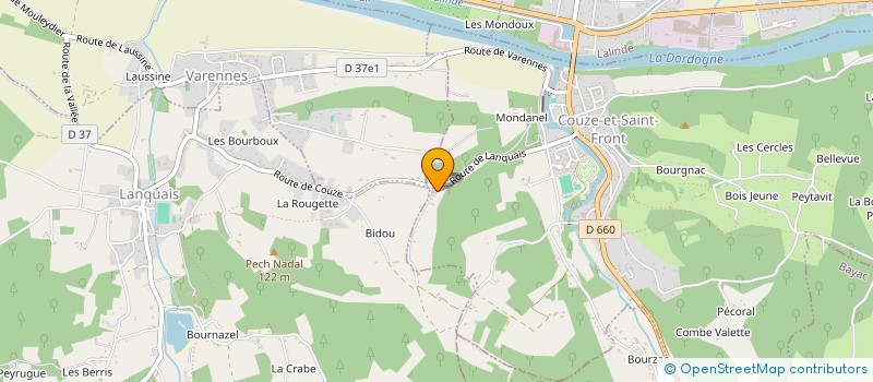 localisation de l'entreprise MONSIEUR FREDERIC DELBOS  COUZE-ET-SAINT-FRONT