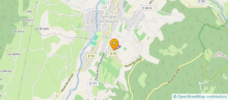 localisation de l'entreprise MONSIEUR FREDERIC DELCROIX à SAINT-JEAN-EN-ROYANS