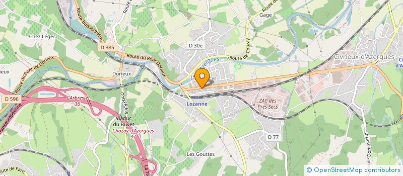 localisation de l'entreprise MONSIEUR FREDERIC DELFORGES à LOZANNE