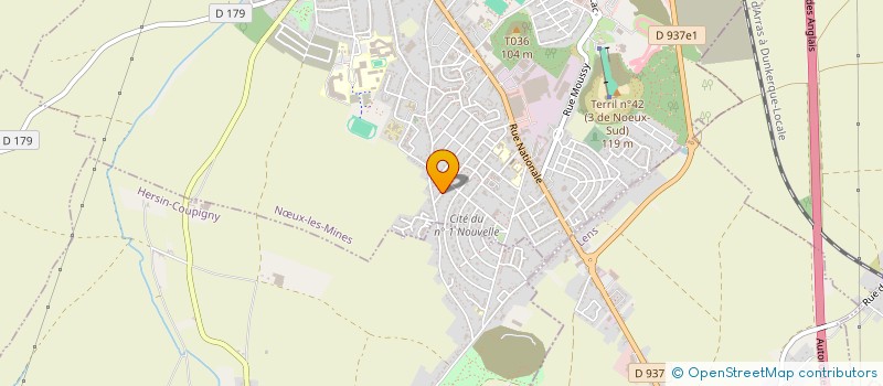 localisation de l'entreprise MONSIEUR FREDERIC DELMARRE  NOEUX LES MINES