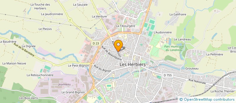 localisation de l'entreprise MONSIEUR FREDERIC DELMAS à LES HERBIERS