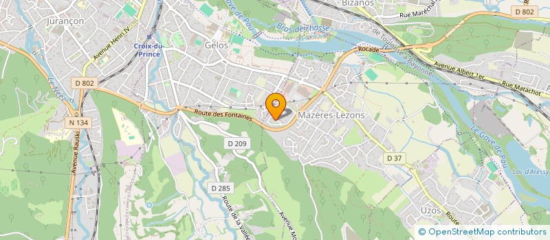 localisation de l'entreprise MONSIEUR FREDERIC DELORD  MAZERES-LEZONS