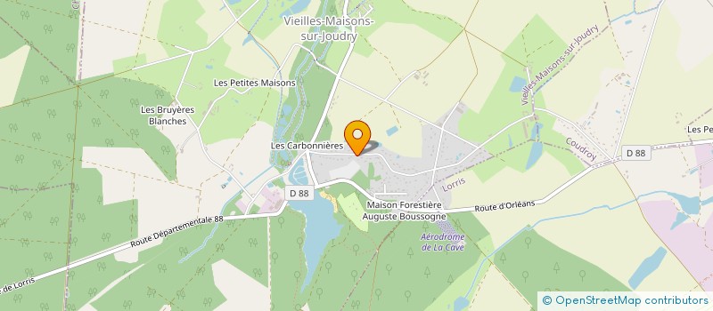 localisation de l'entreprise MONSIEUR FREDERIC DELOUSTAL à VIEILLES-MAISONS-SUR-JOUDRY