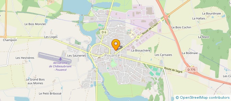 localisation de l'entreprise MONSIEUR FREDERIC DELPEUCH  OMBREE D'ANJOU