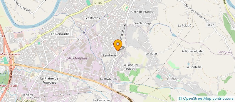 localisation de l'entreprise MONSIEUR FREDERIC DELPI  SAINT-JUERY