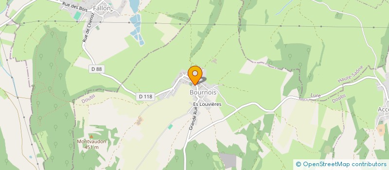 localisation de l'entreprise MONSIEUR FREDERIC DELSART  LANTHENANS