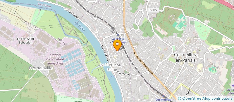 localisation de l'entreprise MONSIEUR FREDERIC DENESLE  LA FRETTE-SUR-SEINE