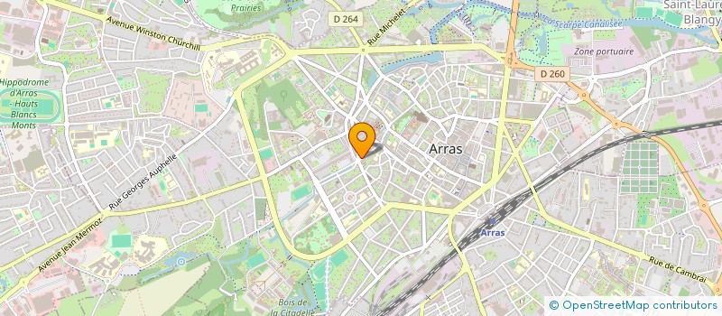 localisation de l'entreprise MONSIEUR FREDERIC DENORME à ARRAS