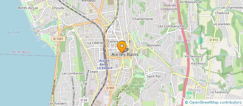 localisation de l'entreprise MONSIEUR FREDERIC DEPLANTE à AIX-LES-BAINS