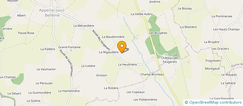 localisation de l'entreprise MONSIEUR FREDERIC DEROUINEAU à APPENAI-SOUS-BELLEME