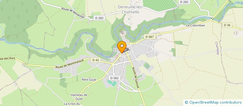 localisation de l'entreprise MONSIEUR FREDERIC DERVIN à CHARROUX