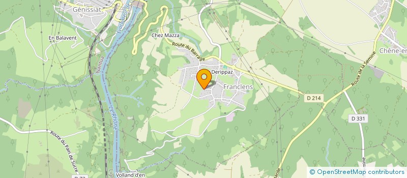 localisation de l'entreprise MONSIEUR FREDERIC DESAILLOUD  FRANCLENS