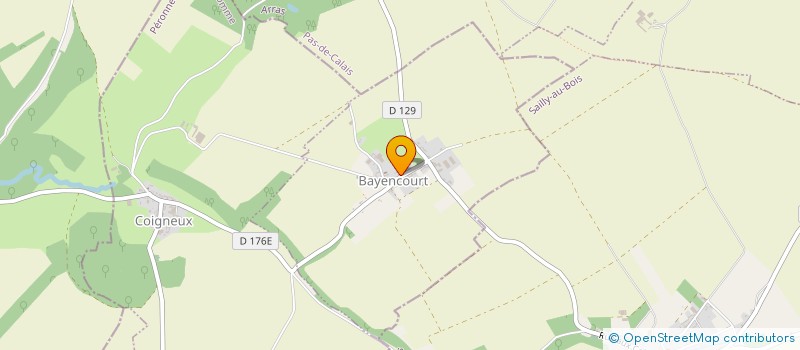 localisation de l'entreprise MONSIEUR FREDERIC DESCAMPS  BAYENCOURT