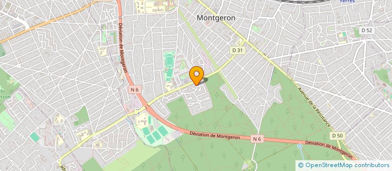 localisation de l'entreprise MONSIEUR FREDERIC DESCHAMPS à MONTGERON
