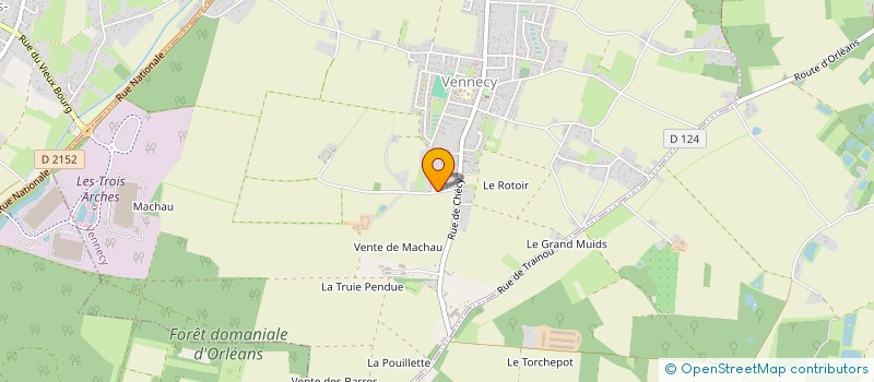 localisation de l'entreprise MONSIEUR FREDERIC DESCHARMES à VENNECY