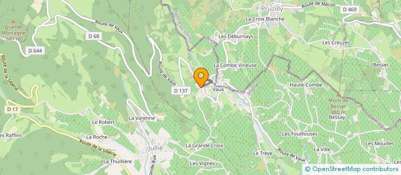 localisation de l'entreprise MONSIEUR FREDERIC DESCOMBES à JULIENAS