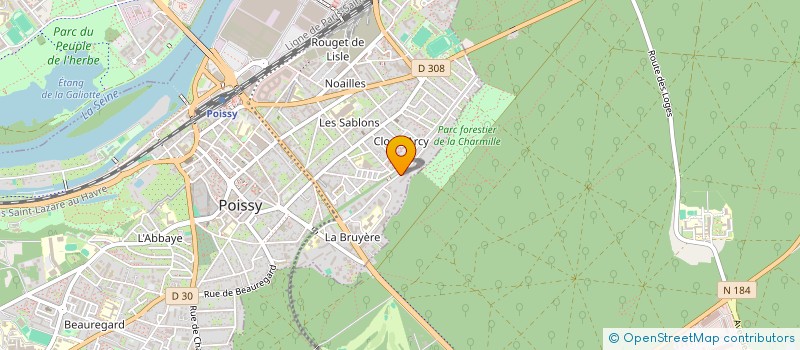 localisation de l'entreprise MONSIEUR FREDERIC DESFORGES  POISSY