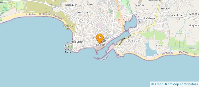 localisation de l'entreprise MONSIEUR FREDERIC DESFOSSES  GUILVINEC