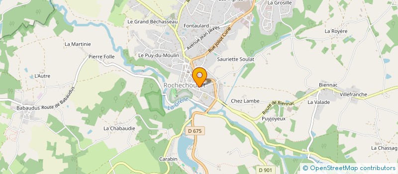 localisation de l'entreprise MONSIEUR FREDERIC DESFOUX  ROCHECHOUART