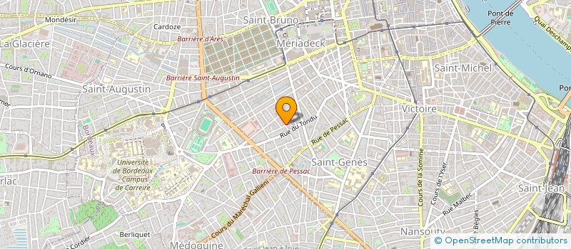 localisation de l'entreprise MONSIEUR FREDERIC DESGRANGE  BORDEAUX