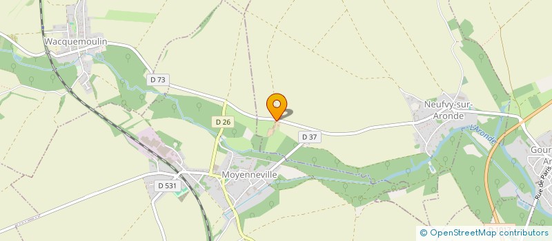 localisation de l'entreprise MONSIEUR FREDERIC DESPLANQUE  NEUFVY-SUR-ARONDE