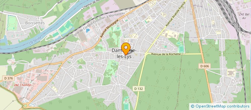 localisation de l'entreprise MONSIEUR FREDERIC DESQUILBET à DAMMARIE-LES-LYS