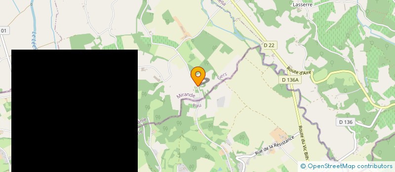 localisation de l'entreprise MONSIEUR FREDERIC DESSANS  MAUMUSSON-LAGUIAN