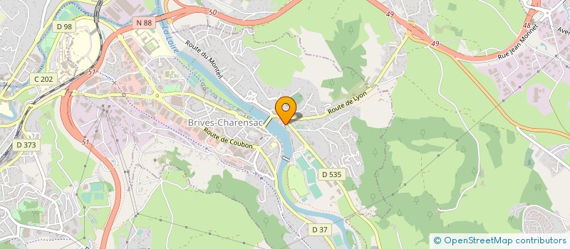 localisation de l'entreprise MONSIEUR FREDERIC DESVIGNES  BRIVES-CHARENSAC