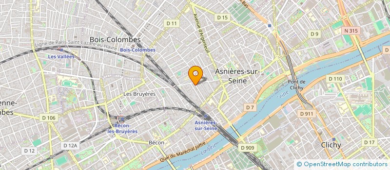 localisation de l'entreprise MONSIEUR FREDERIC DEVERE à ASNIERES-SUR-SEINE